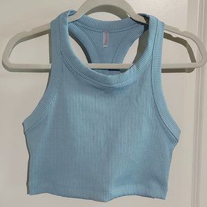 FP Movement Teal Gray Game Time Cropped Cami